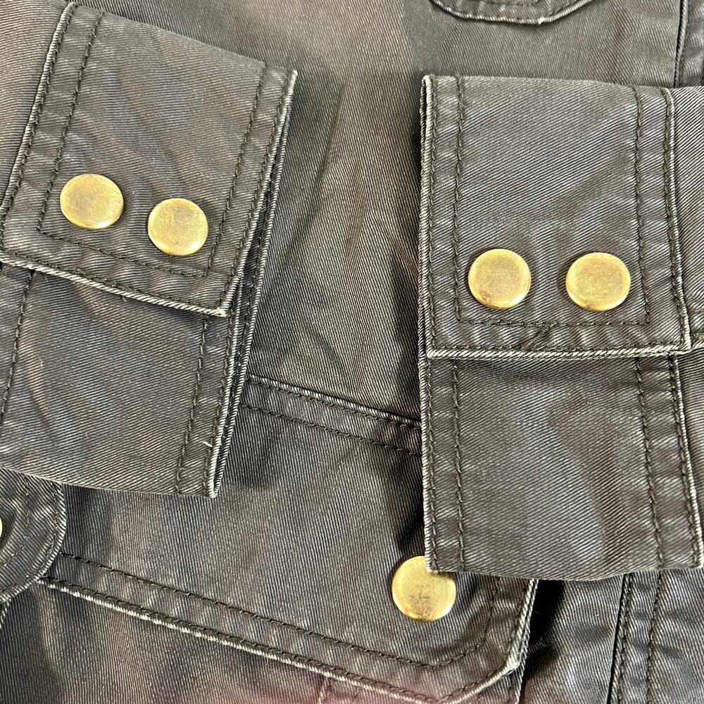 J Crew‎ Military Olive Green Button Gold Button Jacket Size S - Picture 5 of 16